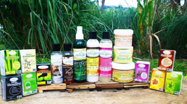 Jamaican creates 17 skin & hair products from local plants and herbs