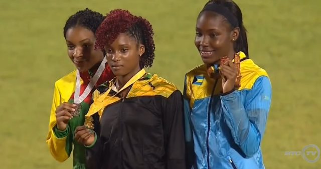 Stacey-Ann Williams (JAM) Wins Girls' 400m U-18 at CARIFTA 2016