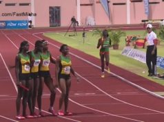 Jamaica Wins Girls' 4x400m Relay U-20 at at 2016 CARIFTA Games