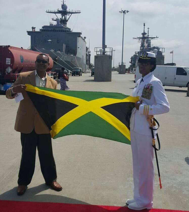 Commander Janice G. Smith became the first immigrant of Jamaican descent to command a destroyer when she assumed command of the Arleigh Burke-class guided-missile destroyer USS Oscar Austin (DDG 79) during a ceremony held at Naval Station Norfolk, May 2.
