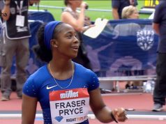 Shelly-Ann Fraser-Pryce 3rd in 100m at London Diamond League