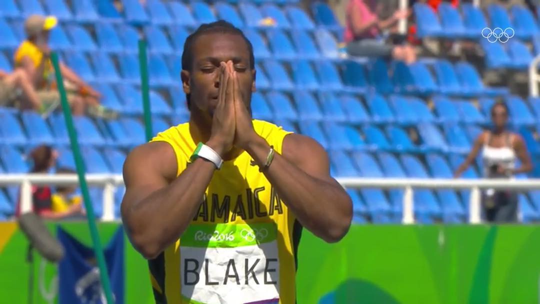 Yohan Blake 2nd in Heat 2: Men's 200m at Rio Olympics