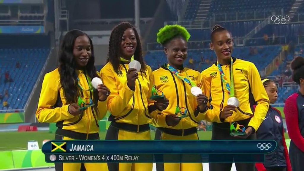 Congrats to Jamaica’s Women’s 4x400m Relay Team Silver Medalist I AM