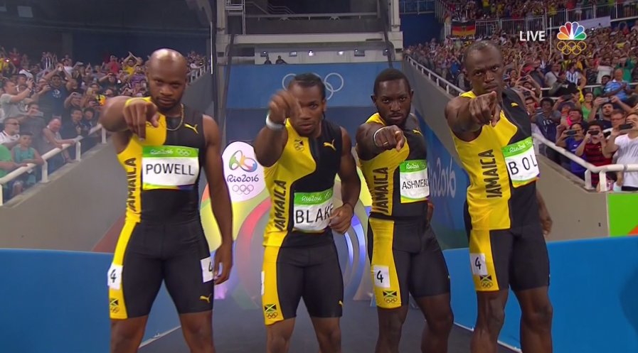 Jamaica Wins Men's 4 x 100m Relay GOLD at Rio Olympics