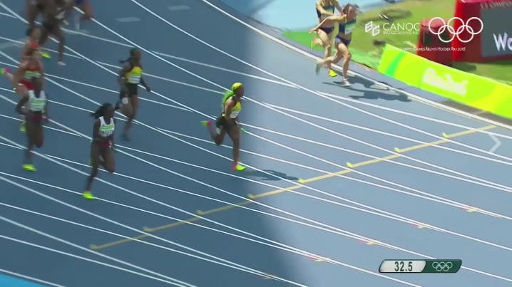 Watch Jamaica Win Women's 4x100m Relay Heat at Rio Olympics