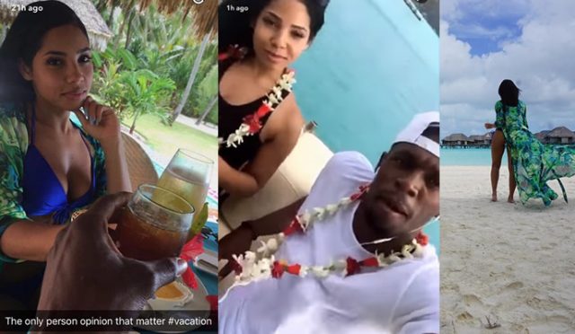 Usain Bolt and Kasi Bennett Enjoying Vacation in Bora Bora