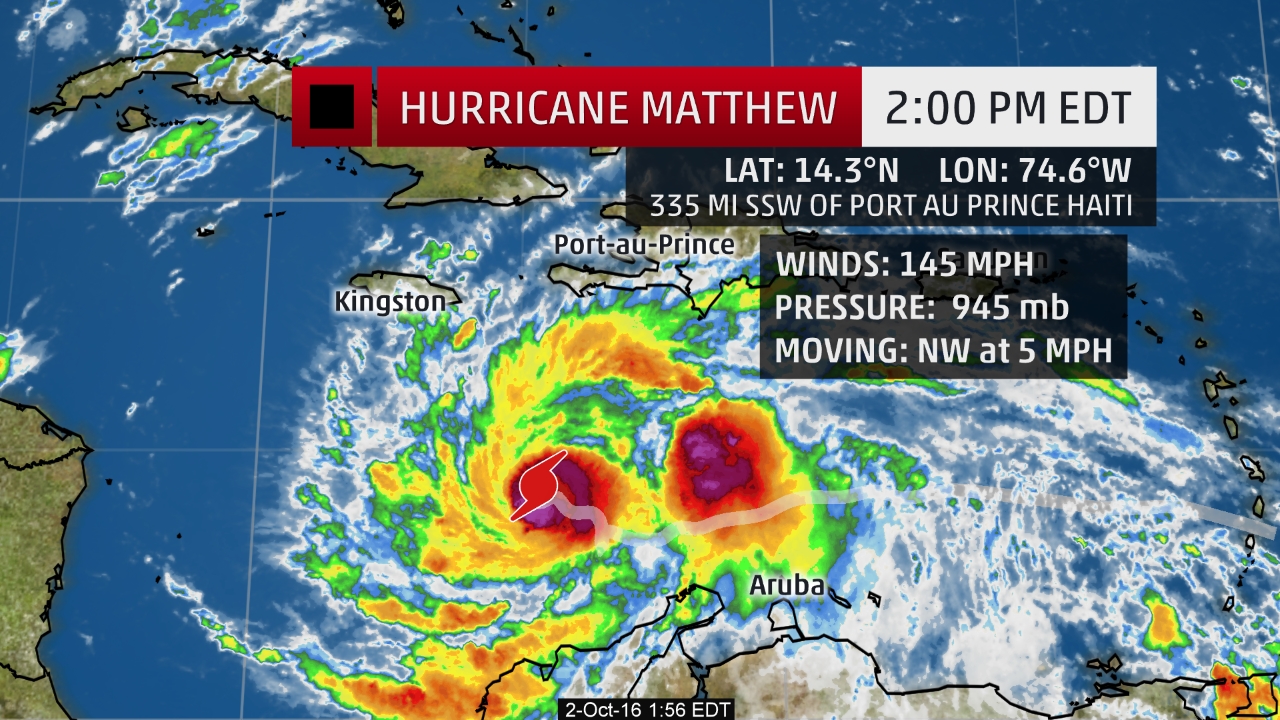 Category 4 Hurricane #Matthew Accelerating Toward Haiti and Jamaica