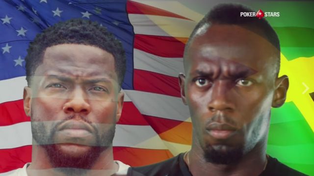 Usain Bolt vs Kevin Hart Face off in porker challenge