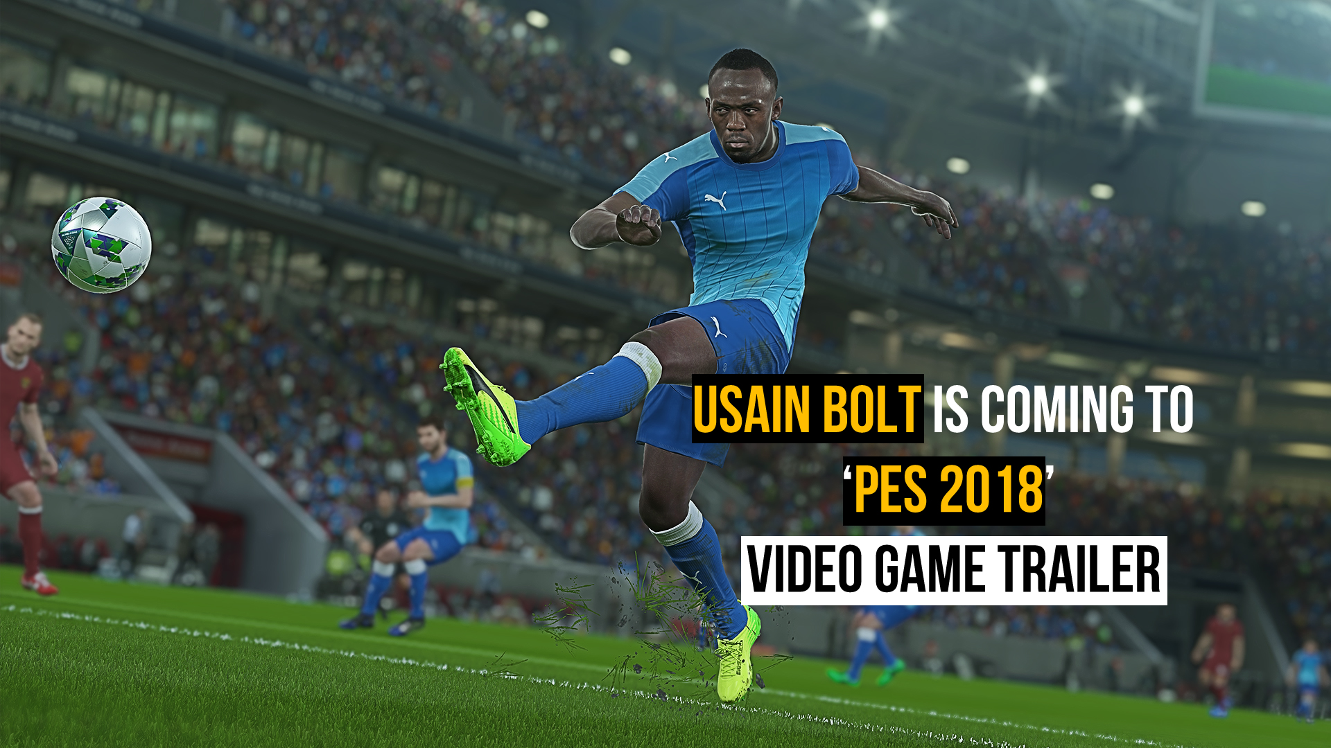 Usain Bolt will join Messi and Neymar in 'PES 2018' Video Game
