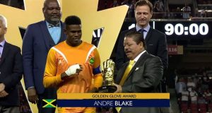 Jamaica's Goalkeeper Andre Blake Awarded the Golden Glove at Gold Cup Final