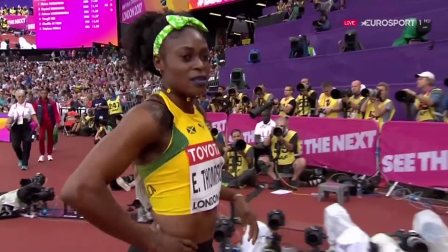 Elaine Thompson Wins 100m Heat, Qualifies for semifinal at World Championships
