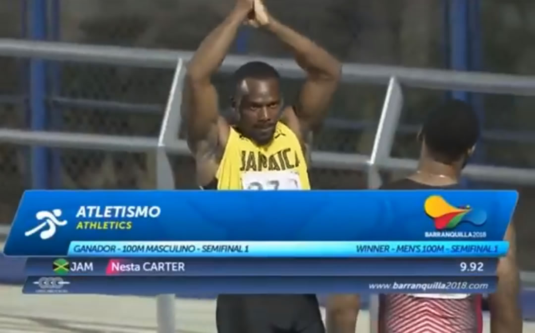 Nesta Carter wins, qualifies for Men's 100m final at Central American and Caribbean Games