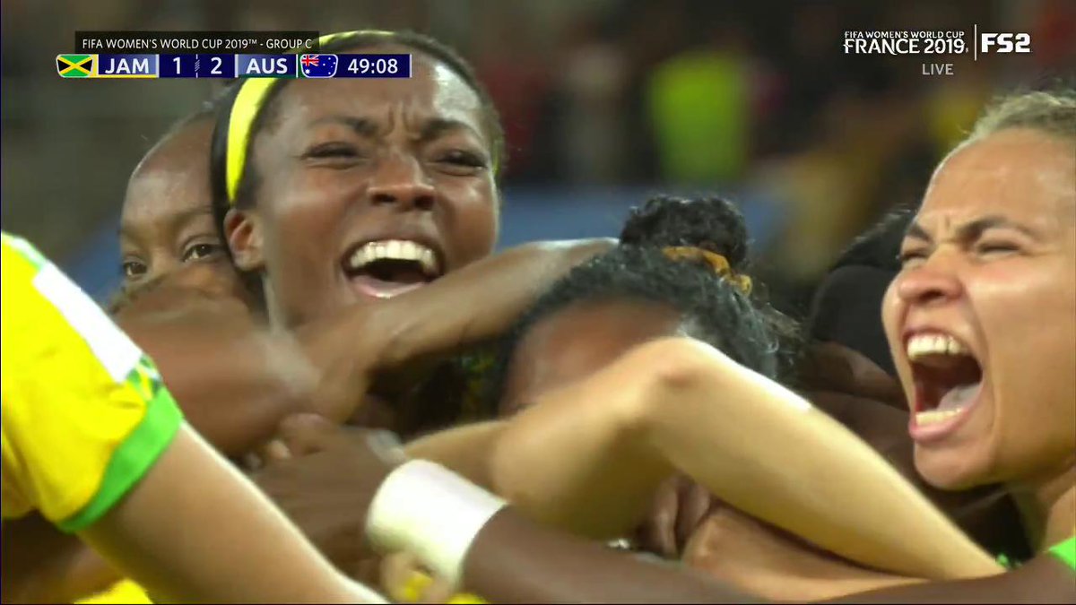 Reggae Girlz score their first goal of World Cup