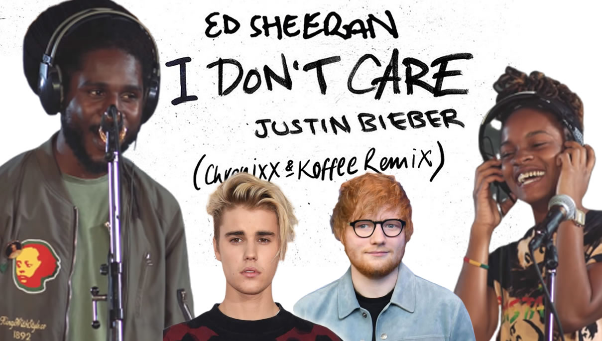 Chronixx, Koffee join Ed Sheeran and Justin Bieber on 'I Don't Care' remix