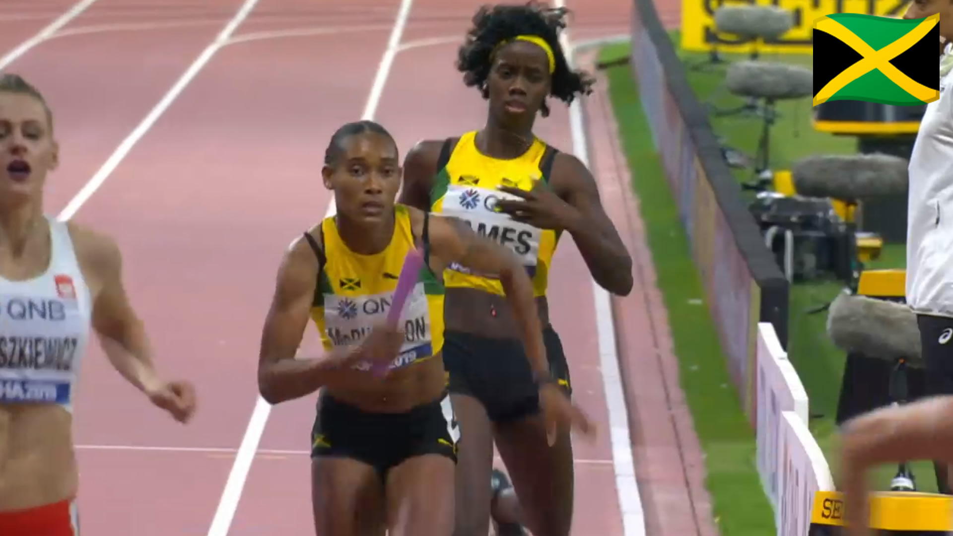Watch: Team Jamaica Wins Women’s 4x400m Relay Bronze At World Champs