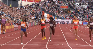 Watch Shericka Jackson 5th in 200m at Oslo Diamond League